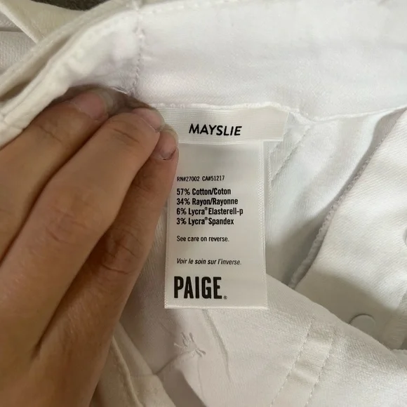 Paige mayslie white utility jogger pants - Picture 5 of 16